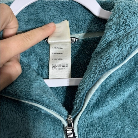 The North Face | Fleece Quarter Zip Pullover Jacket | Womens Size Small | Teal - Picture 3 of 5